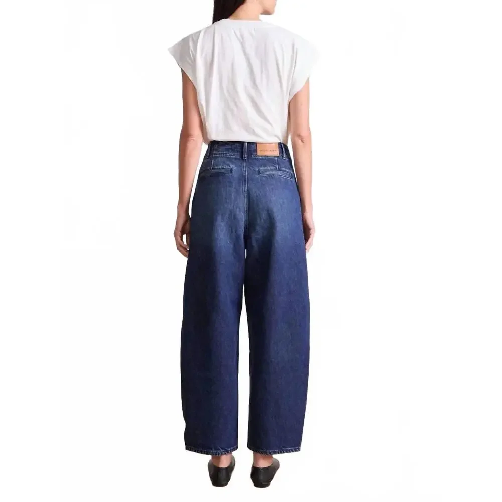 NEW APIECE APART bari cropped barrel leg jean in delta - Picture 5 of 5